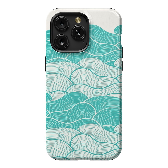 iPhone 15 Pro Max StrongFit The Calm And Stormy Seas II by Pom Graphic Design