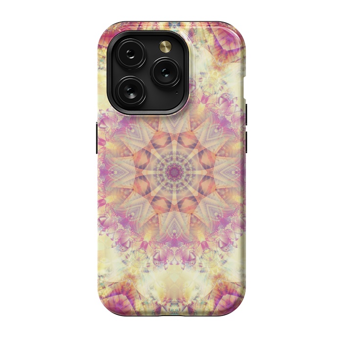 iPhone 15 Pro StrongFit Abstract Decorative Multicolored Texture by ArtsCase