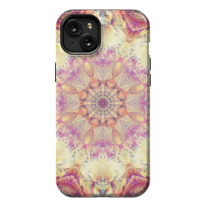iPhone 15 Plus StrongFit Abstract Decorative Multicolored Texture by ArtsCase