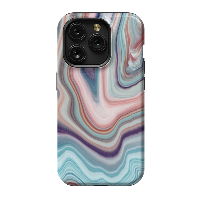 iPhone 15 Pro StrongFit Abstract Marble Design VI by ArtsCase