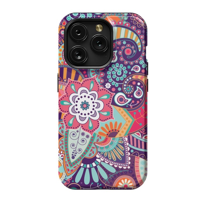 iPhone 15 Pro StrongFit Pretty Flowers Pattern I by ArtsCase