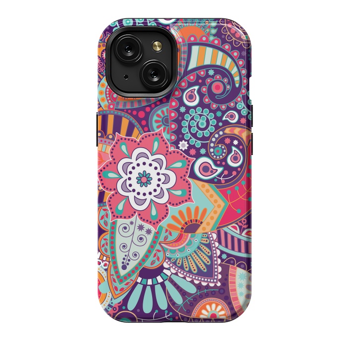 iPhone 15 StrongFit Pretty Flowers Pattern I by ArtsCase
