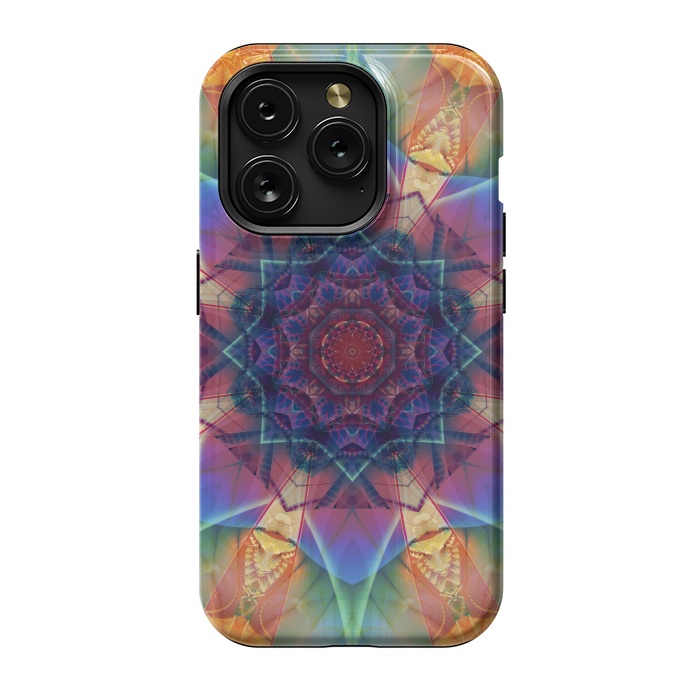 iPhone 15 Pro StrongFit Ancient Geometry With a Star Field by ArtsCase