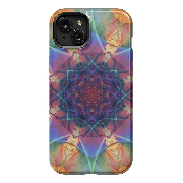 iPhone 15 Plus StrongFit Ancient Geometry With a Star Field by ArtsCase