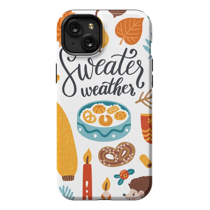 iPhone 15 Plus StrongFit Autumn Icons by ArtsCase