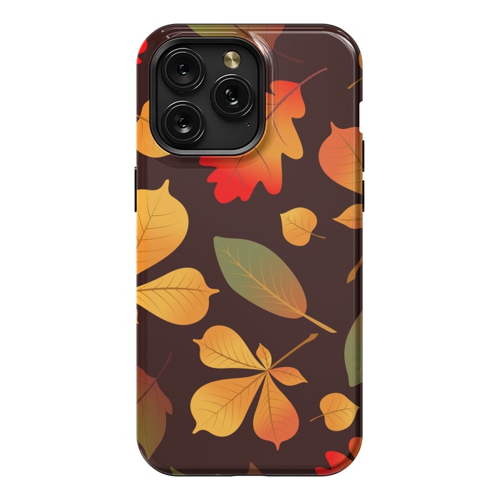 iPhone 15 Pro Max StrongFit Autumn Leaf Pattern Design by ArtsCase