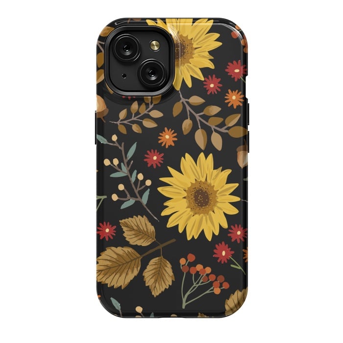 iPhone 15 StrongFit Autumn Sunflowers II by ArtsCase