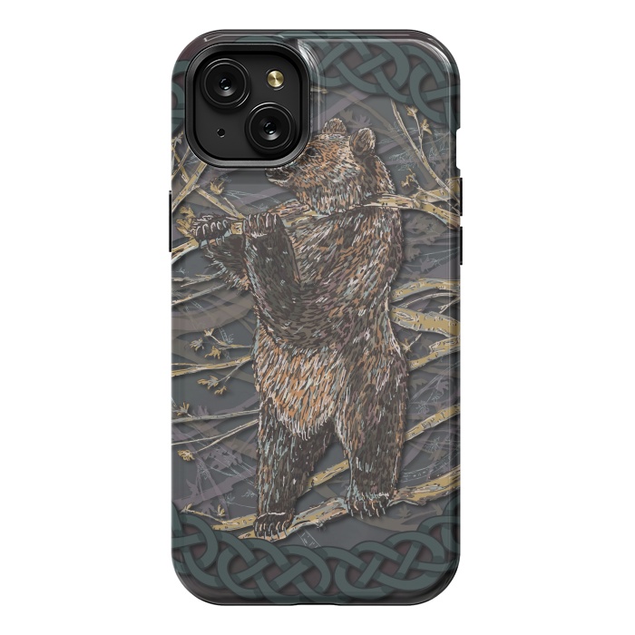 iPhone 15 Plus StrongFit Bear by Lotti Brown