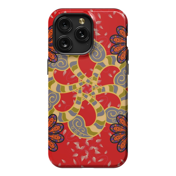 iPhone 15 Pro Max StrongFit Colored Mandala Pattern by ArtsCase