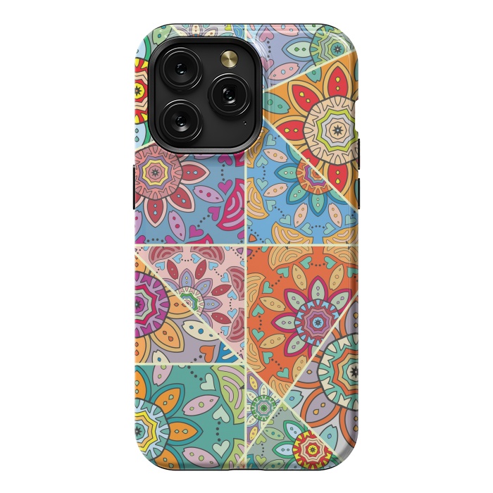 iPhone 15 Pro Max StrongFit Decorative Elements with Mandalas Designs by ArtsCase