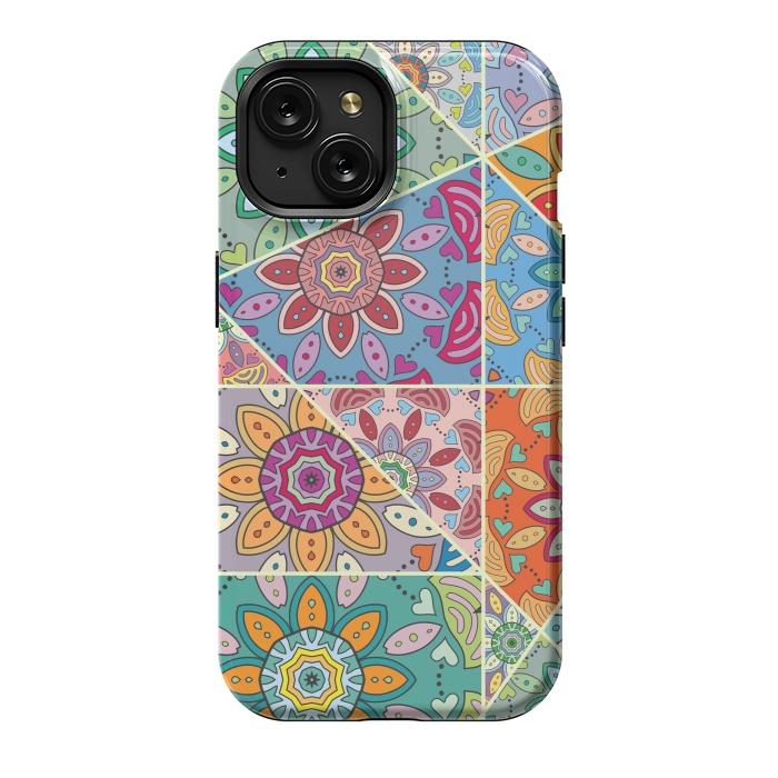 iPhone 15 StrongFit Decorative Elements with Mandalas Designs by ArtsCase
