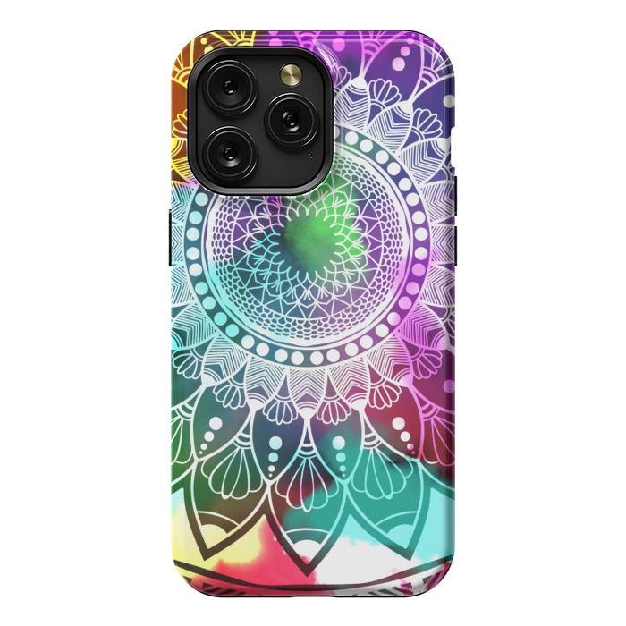 iPhone 15 Pro Max StrongFit Digital art Painting and Mandala Graphic Design by ArtsCase