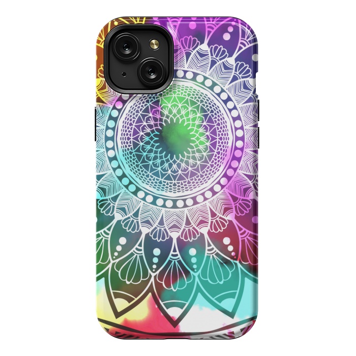 iPhone 15 Plus StrongFit Digital art Painting and Mandala Graphic Design by ArtsCase