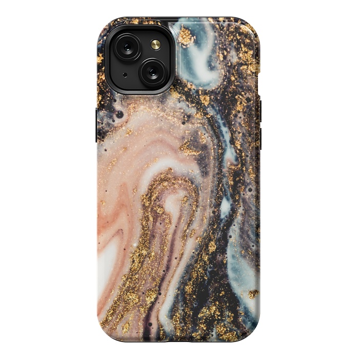 iPhone 15 Plus StrongFit Golden Turn Artistic Design by ArtsCase
