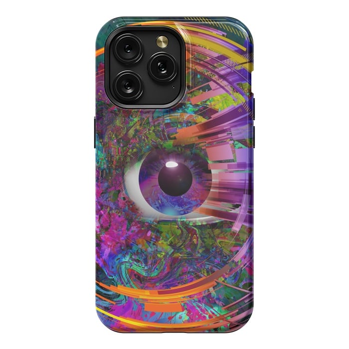 iPhone 15 Pro Max StrongFit Magic Eye Over Futuristic by ArtsCase