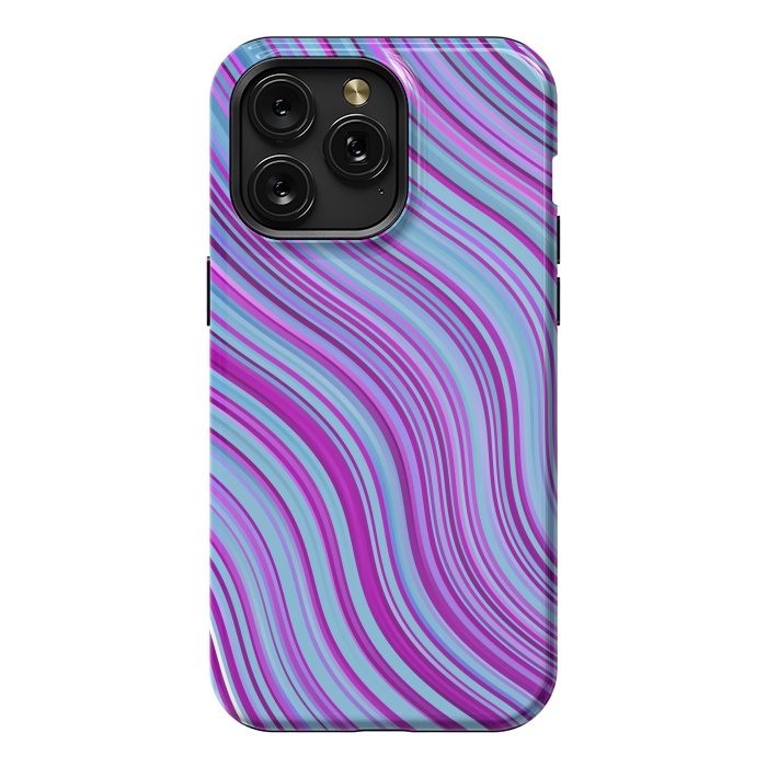 iPhone 15 Pro Max StrongFit Liquid Marble Blue Purple and Blue by ArtsCase