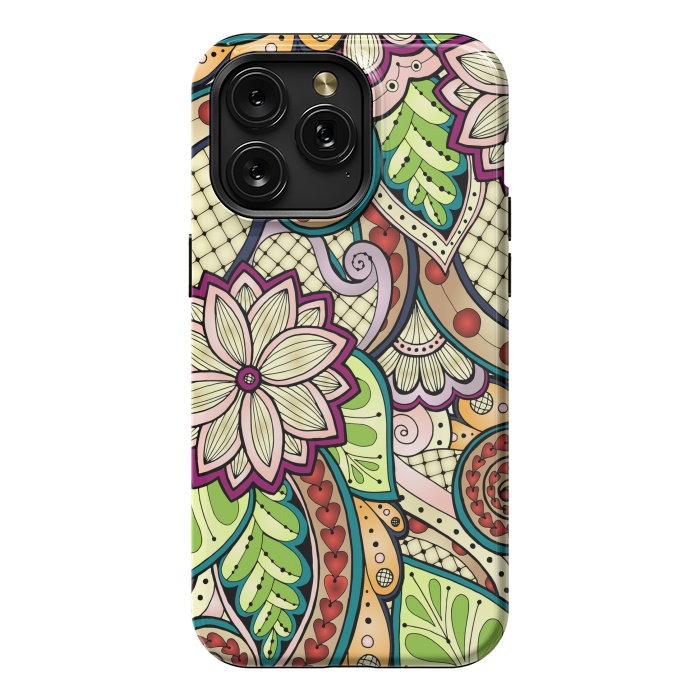 iPhone 15 Pro Max StrongFit Ornamental Seamless Ethnic Pattern by ArtsCase