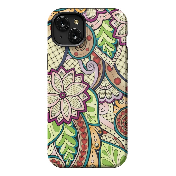 iPhone 15 Plus StrongFit Ornamental Seamless Ethnic Pattern by ArtsCase
