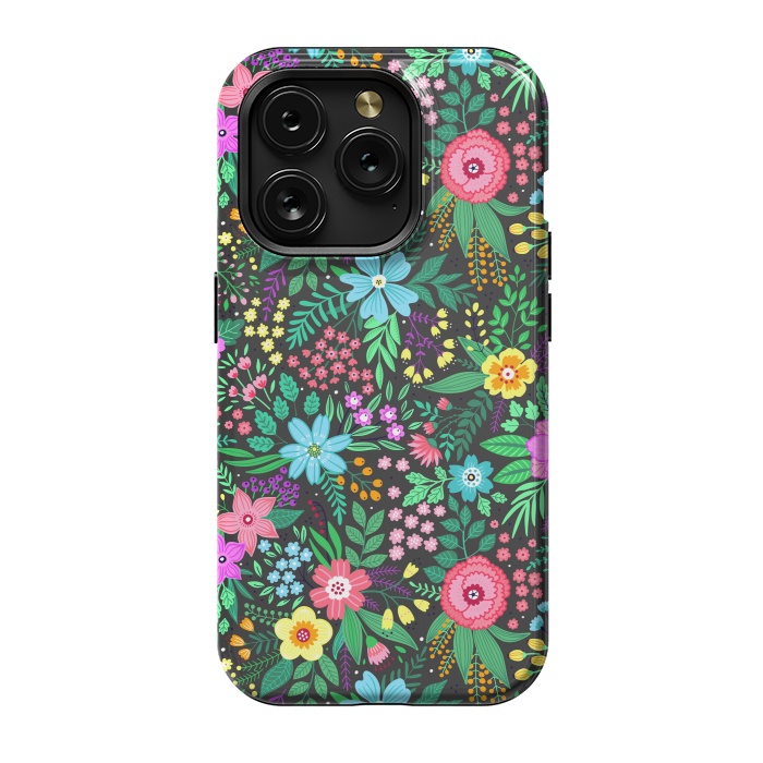 iPhone 15 Pro StrongFit Elegant Floral Pattern III by ArtsCase