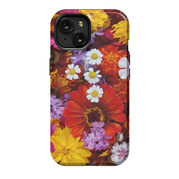 iPhone 15 StrongFit Flowers in Different Shapes and Colors V  by ArtsCase