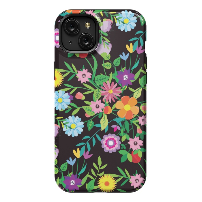 iPhone 15 Plus StrongFit Pattern Doodle Spring by ArtsCase
