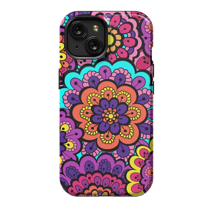 iPhone 15 StrongFit Patterns Doodle Spring XII by ArtsCase