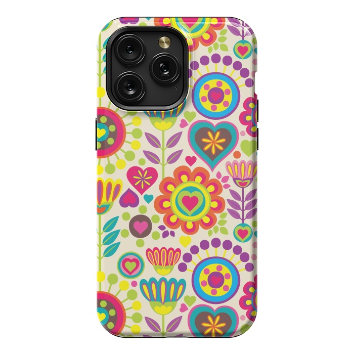 iPhone 15 Pro Max StrongFit Sweet Pink Flowers 789 by ArtsCase