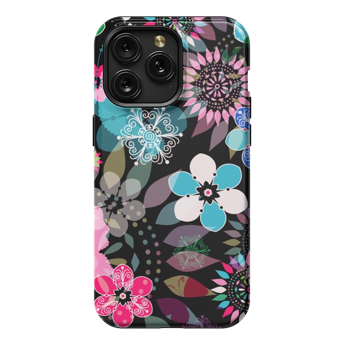 iPhone 15 Pro Max StrongFit Seamless Patterns with Flowers XII by ArtsCase