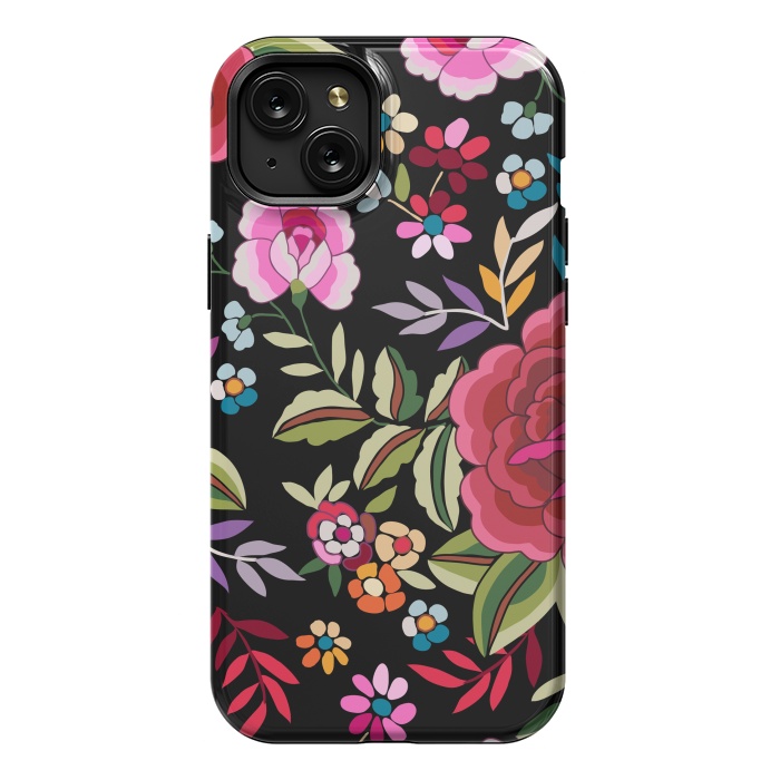 iPhone 15 Plus StrongFit Sweet Pink Flowers by ArtsCase
