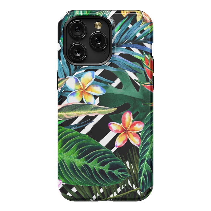 iPhone 15 Pro Max StrongFit Tropical Design Flowers by ArtsCase