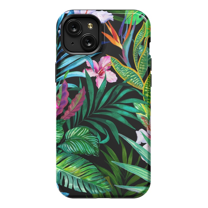 iPhone 15 Plus StrongFit Tropical Exotic Pattern by ArtsCase