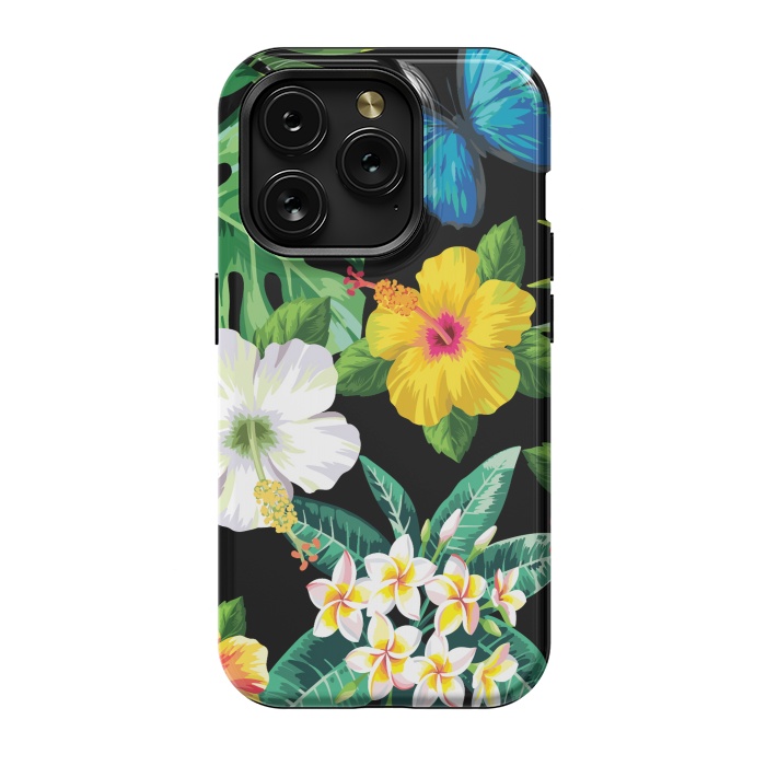 iPhone 15 Pro StrongFit Tropical Flowers 1 by ArtsCase