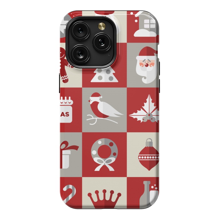 iPhone 15 Pro Max StrongFit Christmas Design Icons by ArtsCase