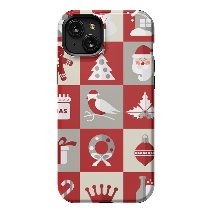 iPhone 15 Plus StrongFit Christmas Design Icons by ArtsCase