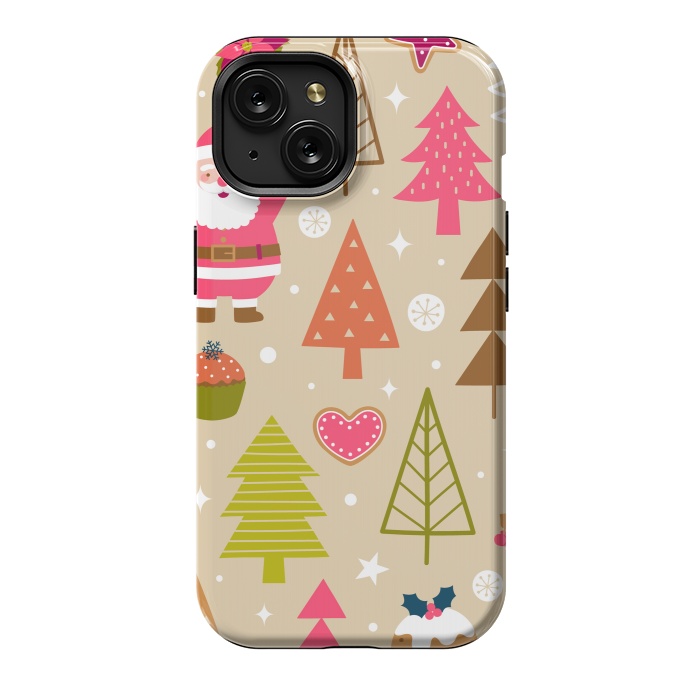 iPhone 15 StrongFit Cute Santa Claus by ArtsCase