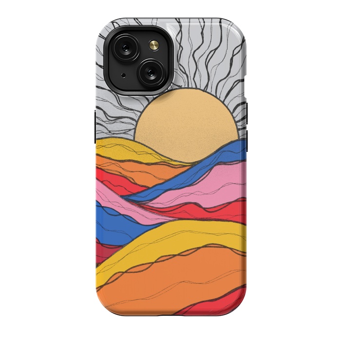 iPhone 15 StrongFit Rainbow sea ocean by Steve Wade (Swade)