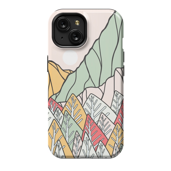 iPhone 15 StrongFit Autumnal forest mountains by Steve Wade (Swade)