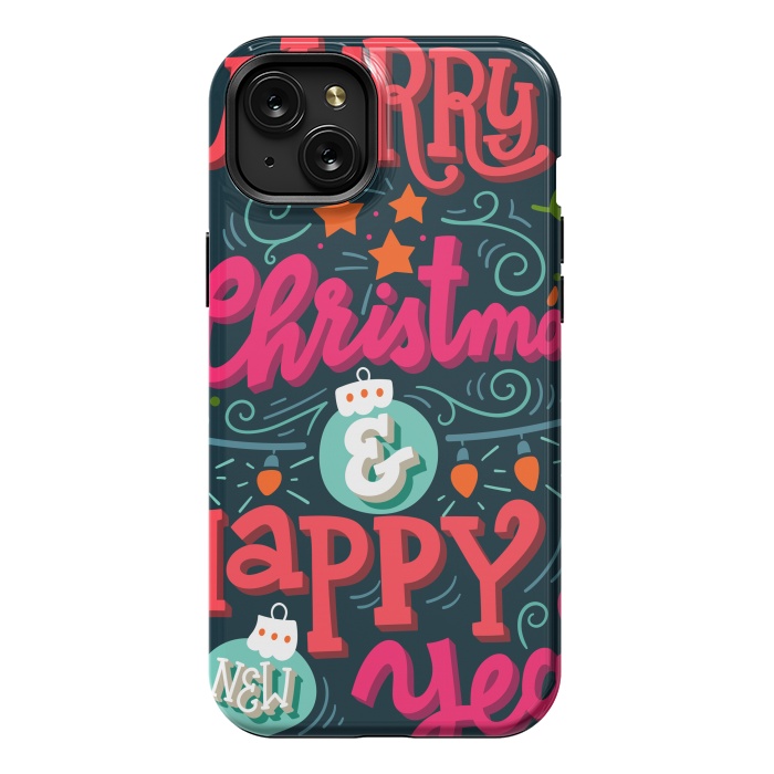 iPhone 15 Plus StrongFit Merry Christmas and Happy New Year 1 by ArtsCase