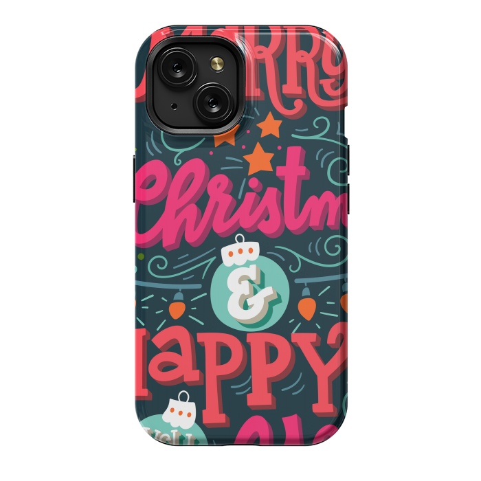 iPhone 15 StrongFit Merry Christmas and Happy New Year 1 by ArtsCase