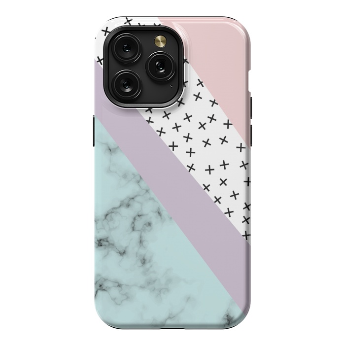 iPhone 15 Pro Max StrongFit Minimum Creative Marble by ArtsCase