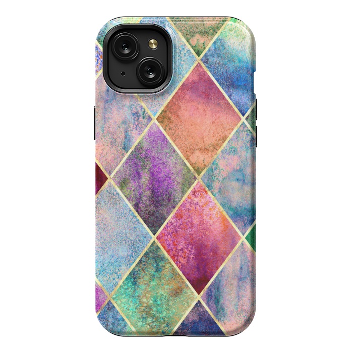 iPhone 15 Plus StrongFit Plancha Geométrica Abstracta by ArtsCase