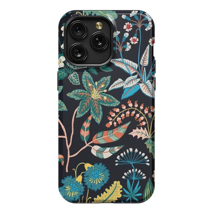 iPhone 15 Pro Max StrongFit Randomly Scattered Botanical Motifs by ArtsCase