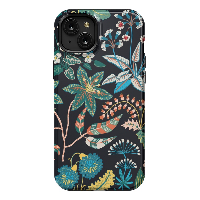 iPhone 15 Plus StrongFit Randomly Scattered Botanical Motifs by ArtsCase