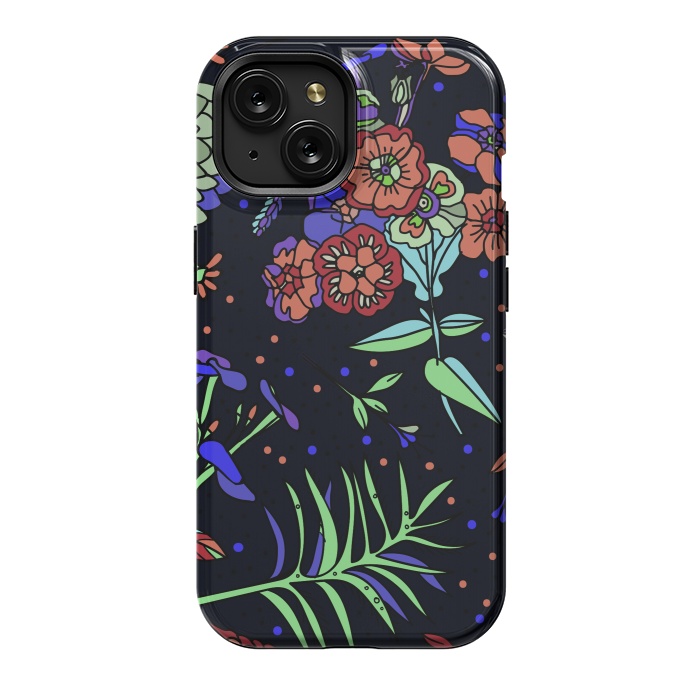 iPhone 15 StrongFit Seamless Floral Pattern 333 by ArtsCase