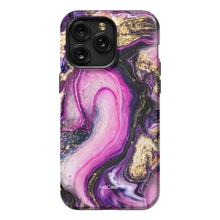 iPhone 15 Pro Max StrongFit Violet Marble Design Pattern by ArtsCase