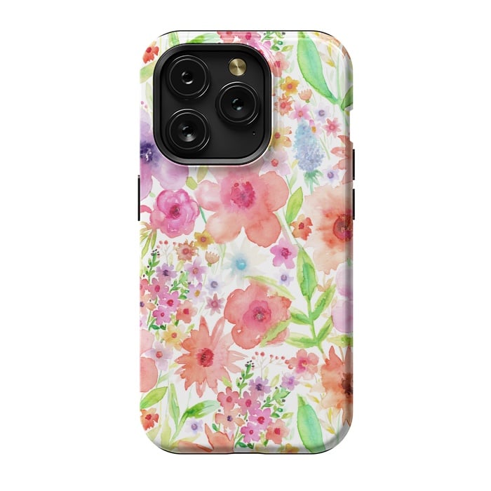 iPhone 15 Pro StrongFit Spring flowers by Julia Grifol