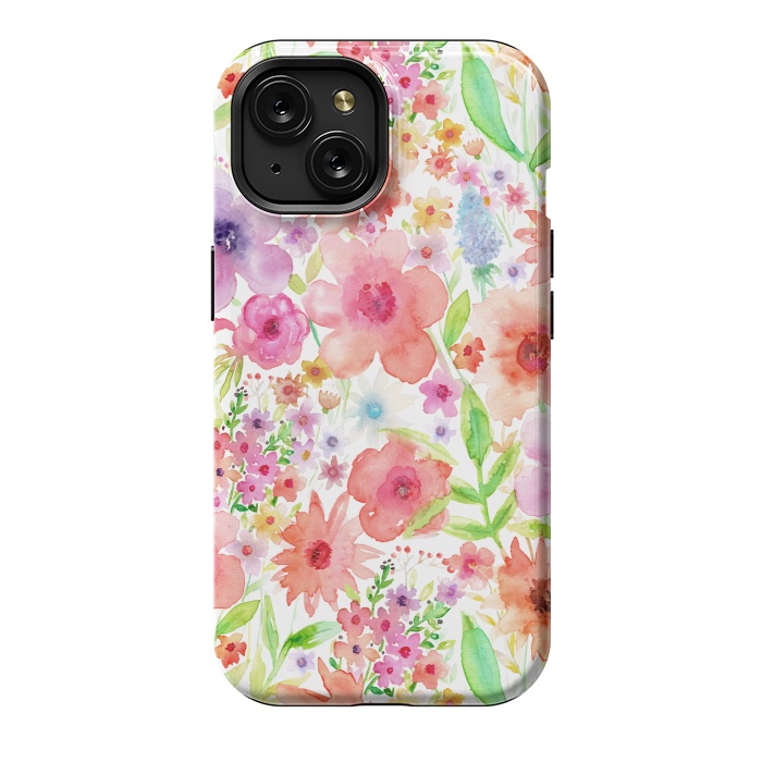 iPhone 15 StrongFit Spring flowers by Julia Grifol