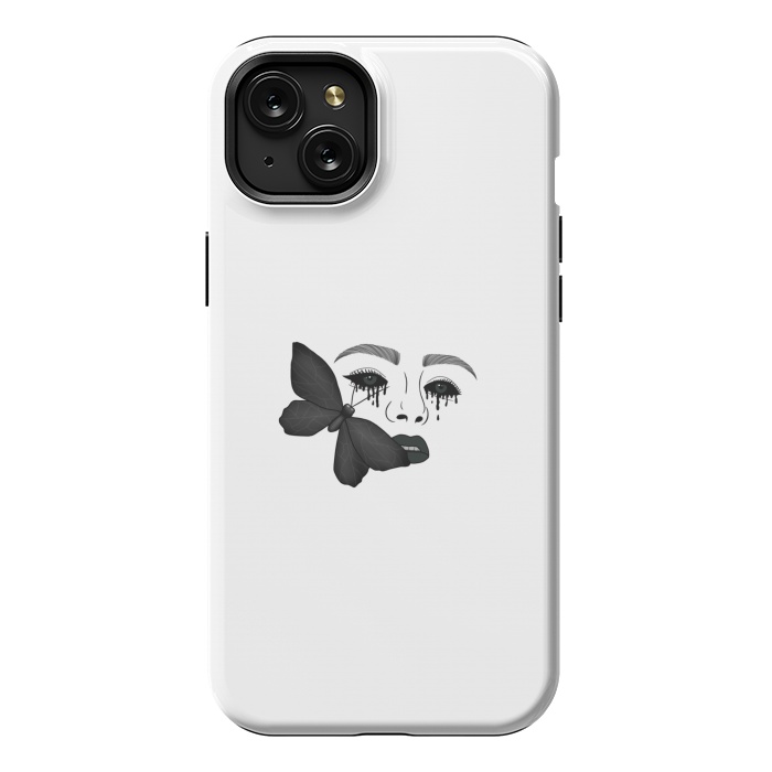 iPhone 15 Plus StrongFit Black tears by Jms