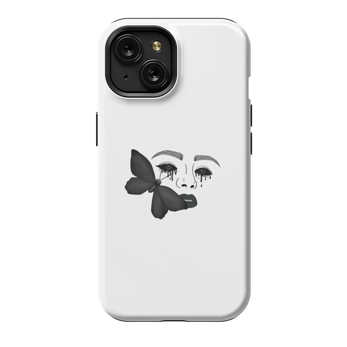 iPhone 15 StrongFit Black tears by Jms