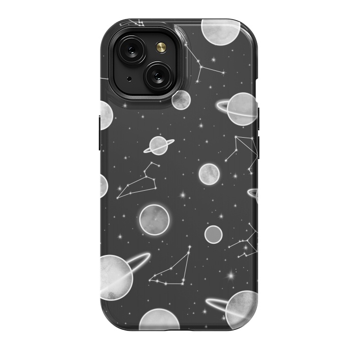 iPhone 15 StrongFit Aesthetic black&white space by Jms